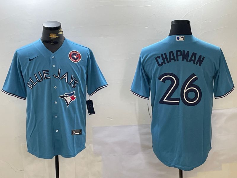 Men Toronto Blue Jays #26 Chapman Light Blue Game Nike 2024 MLB Jersey style 1->indianapolis colts->NFL Jersey